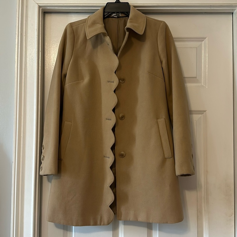 Crown and Ivy coat scalloped coat